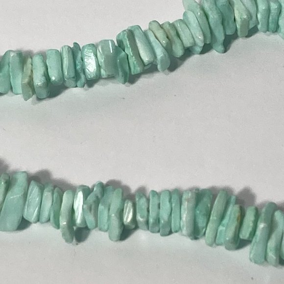 Light Green Chunk Slab 18" Necklace - Picture 10 of 15